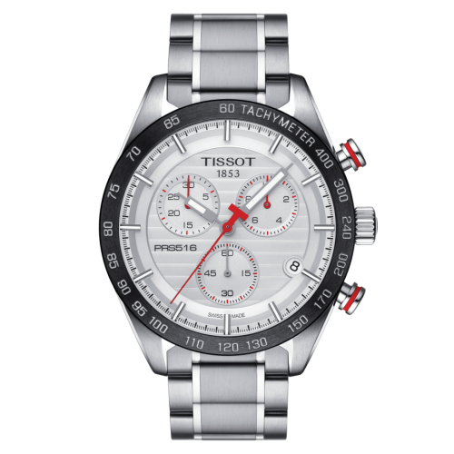 Tissot PRS 516 Chronograph Quartz Stainless Stainless Steel / Silver / Bracelet